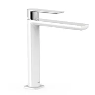 Baterie umywalkowe - Bateria umywalkowa nablatowa Tres Loft biały/chrom 20020303BL - miniaturka - grafika 1