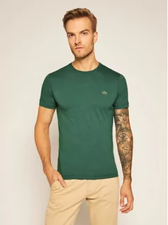 Koszulki i topy damskie - Lacoste T-Shirt TH2038 Zielony Regular Fit - grafika 1