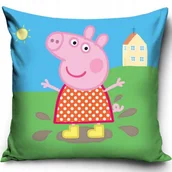 Pościel dla dzieci - poszewka na poduszkę jasiek ŚWINKA PEPPA PIG 40x40 - miniaturka - grafika 1