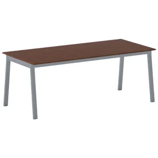 B2B Partner Stół PRIMO BASIC z szarosrebrnym stelażem, 2000 x 900 x 750 mm, czereśnia 499067 - Stoły warsztatowe - miniaturka - grafika 1