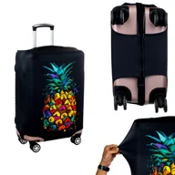 Akcesoria podróżnicze - Pokrowiec Na Walizkę Podróżną Ochronny Etui Duży Ananas R. S - miniaturka - grafika 1