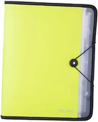 Teczki i skoroszyty - Zielona teczka z gumką deli A4 7-przegródek seria RIO - miniaturka - grafika 1