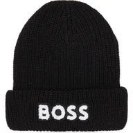Czapki dla dzieci - BOSS Kidswear Czapka | z dodatkiem wełny - miniaturka - grafika 1