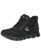 Botki damskie - CAPRICE Damskie sztyblety Lace Boot Flat 9-25221-43, Black Blk Sole., 39 EU - miniaturka - grafika 1