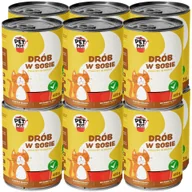Mokra karma dla kotów - PetPot Karma mokra dla dorosłego kota Drób w sosie 12x415g - miniaturka - grafika 1