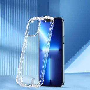 Joyroom Defender Series etui pokrowiec do iPhone 13 Pro pancerna obudowa z haczykami podstawką przezroczysty (JR-BP955) - Etui i futerały do telefonów - miniaturka - grafika 2