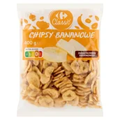 Owoce świeże i suszone - Carrefour Classic Chipsy bananowe 400 g - miniaturka - grafika 1