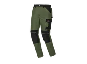 Odzież robocza - PARKSIDE PERFORMANCE® Spodnie robocze męskie wzmacniane na kolanach (Zielony/czarny, 56) - miniaturka - grafika 1