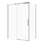 Kabiny prysznicowe - Kabina prysznicowa Cersanit Crea 140x80 prostokątna chrom transparentne S601-298 - miniaturka - grafika 1