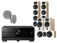 Kino domowe - Yamaha RX-A6A (czarny) + Diva 6 + 3 + 7 (dąb) + RD 280 - miniaturka - grafika 1