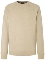 Bluzy męskie - Hackett London Bluza męska z dzianiny, Brązowy (wielbłąd), S - miniaturka - grafika 1