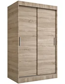 Szafy - Szafa przesuwna 120 cm dąb sonoma P2-K76 - miniaturka - grafika 1
