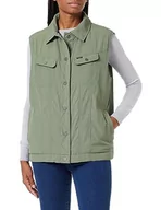 Kurtki damskie - Lee Damska kurtka z podszewką Rider Vest, Olive Grove, M - miniaturka - grafika 1
