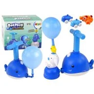 Samochody i pojazdy dla dzieci - Balonowa wyrzutnia autek delfin Leantoys - miniaturka - grafika 1