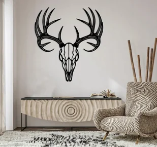 DEKORACJA ścienna Obraz wzór POROŻE JELENIA - Obrazy i zdjęcia na płótnie - miniaturka - grafika 1