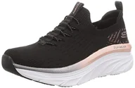Trampki damskie - Skechers Damskie trampki D'LUX Walker, czarne, 2,5 UK - miniaturka - grafika 1
