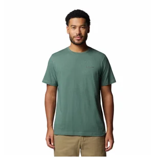Koszulka męska Columbia Thistletown Hills™ Short Sleeve Rozmiar: XL / Kolor: ciemnozielony - Koszulki sportowe męskie - miniaturka - grafika 1