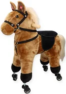 Jeździki dla dzieci - Brązowy konik na kółkach - miniaturka - grafika 1