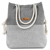 Plecaki worki - TORBA WOREK TOREBKA SHOPPERKA SPORTOWA NA PLAŻĘ ZAKUPY WYGODNA WODOODPORNA - miniaturka - grafika 1