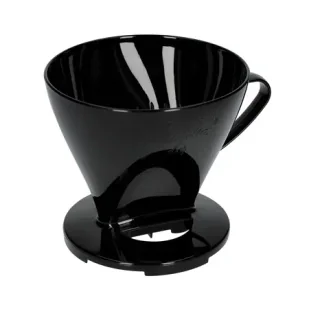Melitta Melitta plastikowy dripper do kawy 1x4 Czarny - Akcesoria i części do ekspresów do kawy - miniaturka - grafika 1