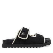 Klapki i japonki damskie - Klapki Guess FLJFDN FAB19 Czarny - miniaturka - grafika 1