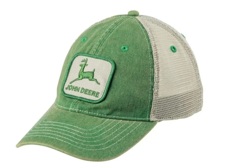 Oryginalna czapka John Deere z daszkiem i siatką z tyłu