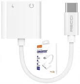 Kable USB - PRZEJŚCIÓWKA ADAPTER USB-C 2X USB C DO SŁUCHAWEK RECCI - miniaturka - grafika 1