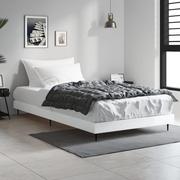 Łóżka - Rama łóżka, biała, połysk, 90x200 cm, materiał drewnopochodny Lumarko! - miniaturka - grafika 1