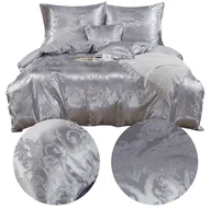 Pościel - Pościel 220 x 200 5cz Atłasowa Haftowana AT007 - miniaturka - grafika 1