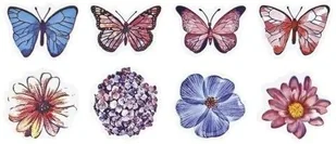 Naklejki papierowe na taśmie Wiosna-motyle 500szt - Szkolne artykuły papiernicze - miniaturka - grafika 1