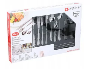 Alpina Alpina - Komplet sztućców 42 el. - Zabawki AGD - miniaturka - grafika 2