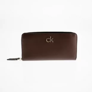 Portfel Damski Calvin Klein K60K607180 Ba0 Z/A Wallet Lg Brown - Portfele - miniaturka - grafika 1
