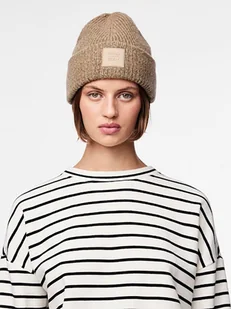 Pieces Czapka beanie w kolorze brązowym - Czapki damskie - miniaturka - grafika 1