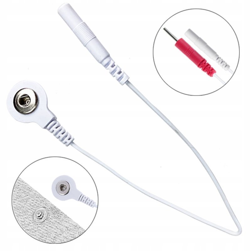 Przewód Przejściówka Adapter Zatrzask Do Elektrostymulatora Akcesoria Kabel