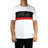 Koszulki męskie - Koszulka męska Fila 683183A224 LAURENS Biała - miniaturka - grafika 1