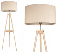 Lampy stojące - Lampa Stojąca Podłogowa Trójnóg Ze Stolikiem Boho - miniaturka - grafika 1