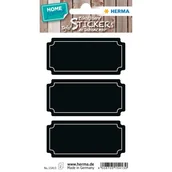 Etykiety samoprzylepne i bloki etykiet - HERMA 15413 samoprzylepne etykiety Na stałe Czarny 6 szt. - miniaturka - grafika 1