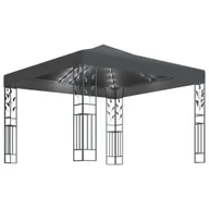 Altany ogrodowe - Altana ze sznurem lampek LED, 3x3 m, antracytowa - miniaturka - grafika 1