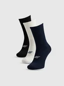 Skarpetki męskie - 4F Skarpetki długie (3-pack) męskie - multikolor 43-46 - miniaturka - grafika 1