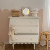 Komody dla dzieci - Komoda biała babushka 3 szufladowa - miniaturka - grafika 1