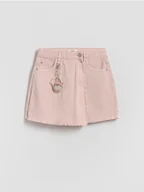 Sukienki i spódniczki dla dziewczynek - Reserved - Spódnico-szorty Pusheen - brudny róż - miniaturka - grafika 1