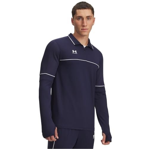 Under Armour Męski Kurtka Challenger Training Z Zamkiem 1/4, Navy, M