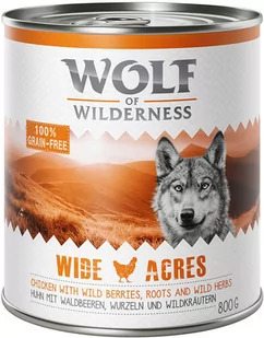Wolf of Wilderness Adult, 24 x 800 g Wide Acres, kurczak - Mokra karma dla psów - miniaturka - grafika 1