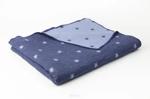 Pielsa Baby, Koc dziecięcy, bawełna Estrellas Granatowy, 110x140 cm - Koce i narzuty dla dzieci - miniaturka - grafika 1