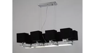Lumina Deco Deco NOWOCZESNA LAMPA WISZĄCA Z CZARNYMI ABAŻURAMI FIANELO LDP 1248-8 (BK) - Lampy sufitowe - miniaturka - grafika 1