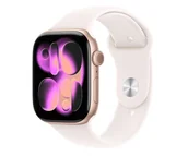 Smartwatch - Apple Watch 11 GPS + Cellular 42mm z aluminium różowe złoto pasek sportowy M/L Różowy - miniaturka - grafika 1