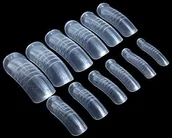 Sztuczne paznokcie i akcesoria - Górne formy do paznokci dualformy do żelu akrylożelu akrylu migdał z podziałką ballerina 120 szt. model 3 12 - miniaturka - grafika 1