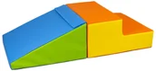 Leżaczki i huśtawki - komplet 2 dużych klocków kształtek piankowych żłobek przedszkole rehabilitacja (żółty, zielony, niebieski, pomarańczowy) - miniaturka - grafika 1