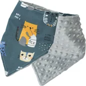 Śliniaki i fartuszki - Kerstin ŚLINIAK APASZKA MINKY BAWEŁNA NA RZEPY MIĘKKI 2w1 - miniaturka - grafika 1