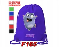 Torby szkolne - WOREK SZKOLNY NA WF SPORTOWY NA BUTY WYBRANE WZORY KOTKI MISIE- IMIĘ - miniaturka - grafika 1